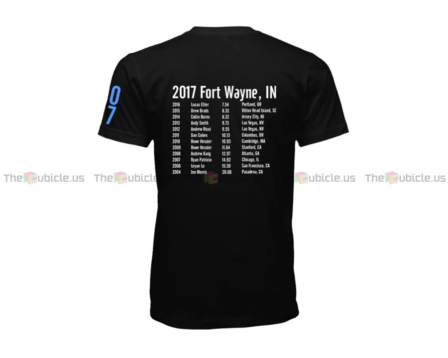 CubingUSA Nationals 2017 Logo T-Shirt - Image 2