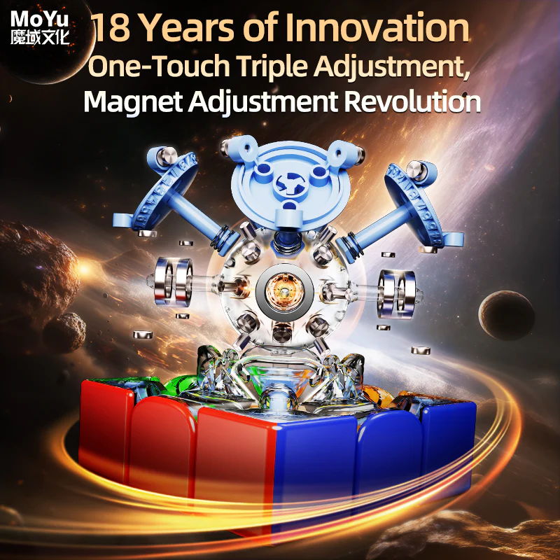 MoYu Super WeiLong 3x3 V2 AI (8-Magnet Ball-Core + MagLev) - 18th Anniversary Edition - Image 9