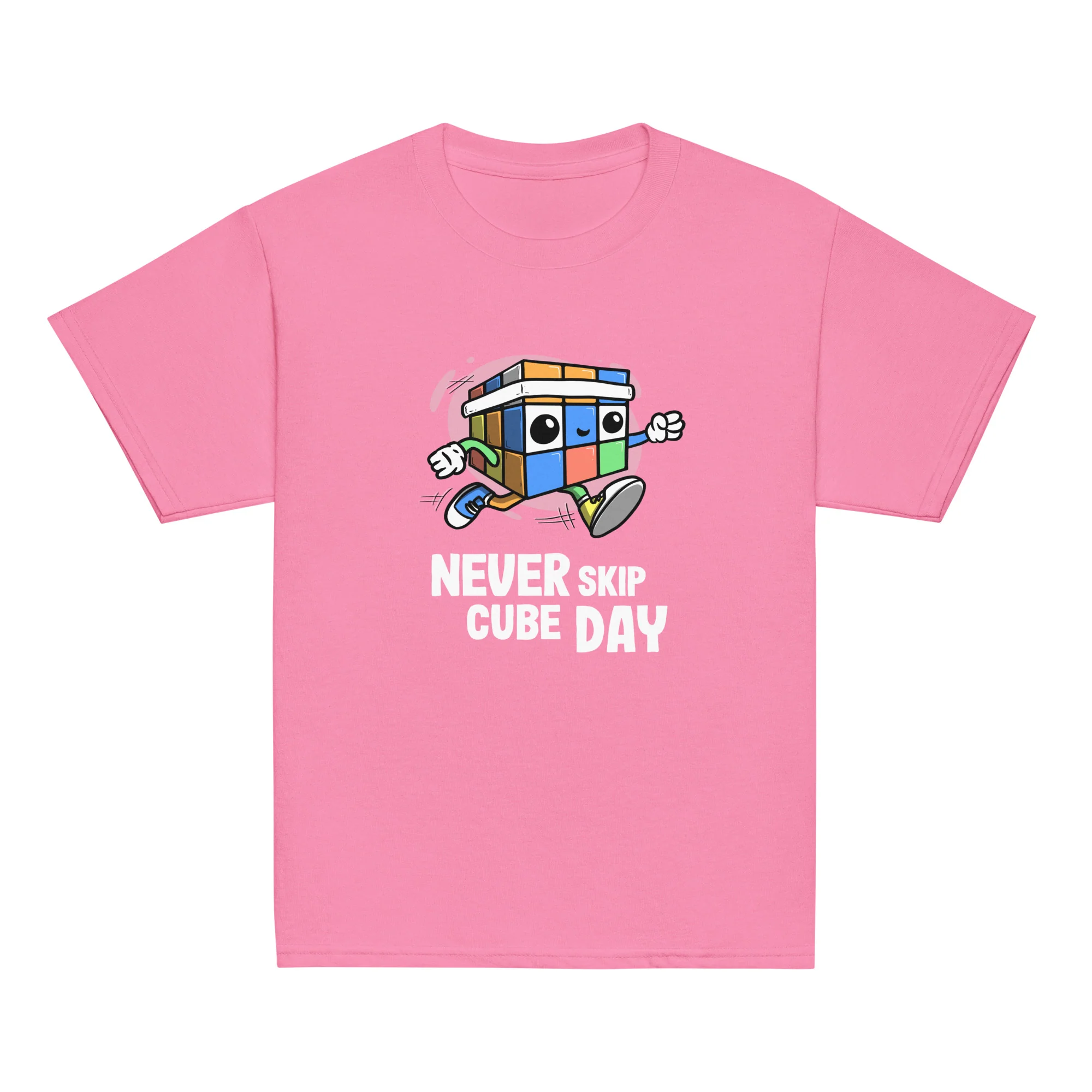 Never Skip Cube Day Youth T-Shirt (Puzzle Pals) - Image 3