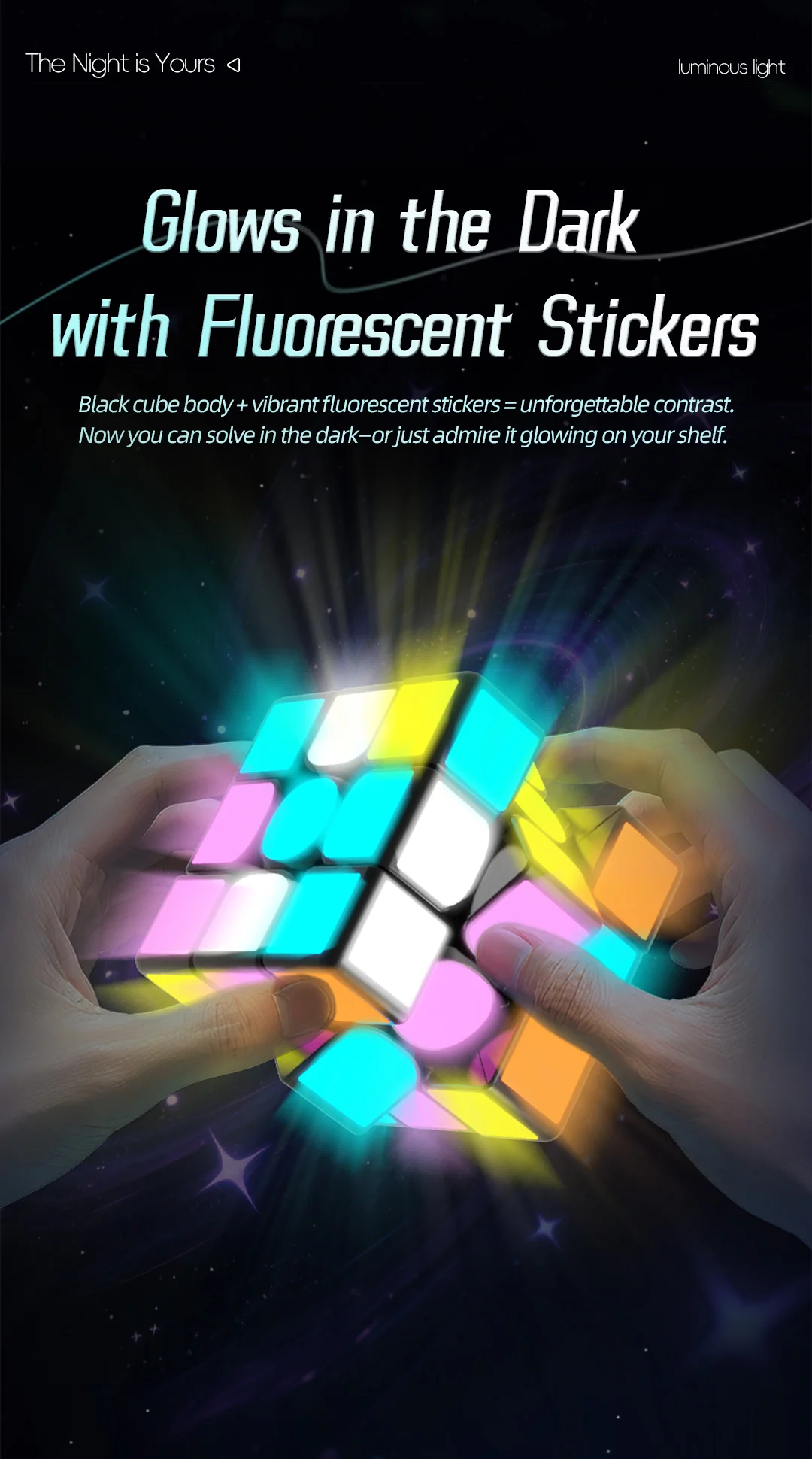 QiYi 2x2 (Glow in the Dark Stickers) - Image 6