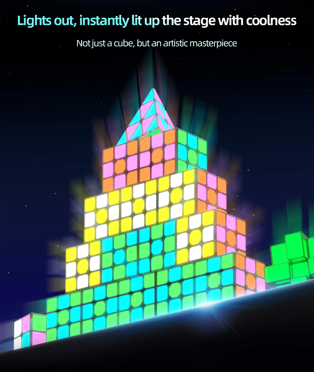 QiYi 2x2 (Glow in the Dark Stickers) - Image 9