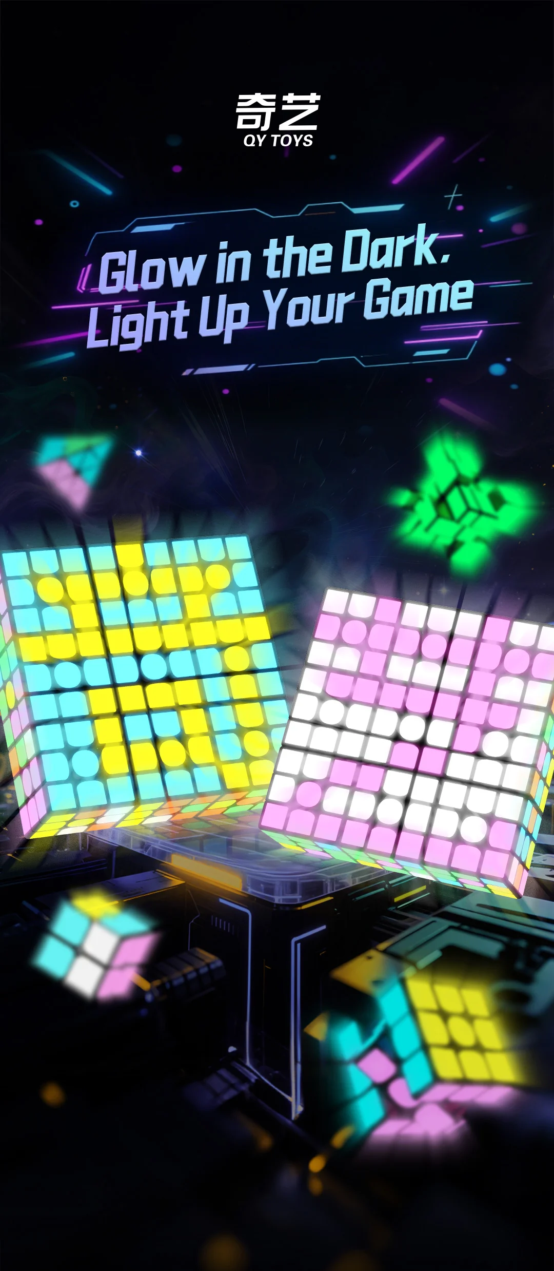 QiYi Pyraminx (Glow in the Dark Stickers) - Image 3