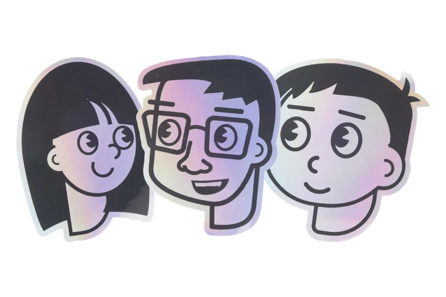 Tingman Holographic Stickers (Set of 3)