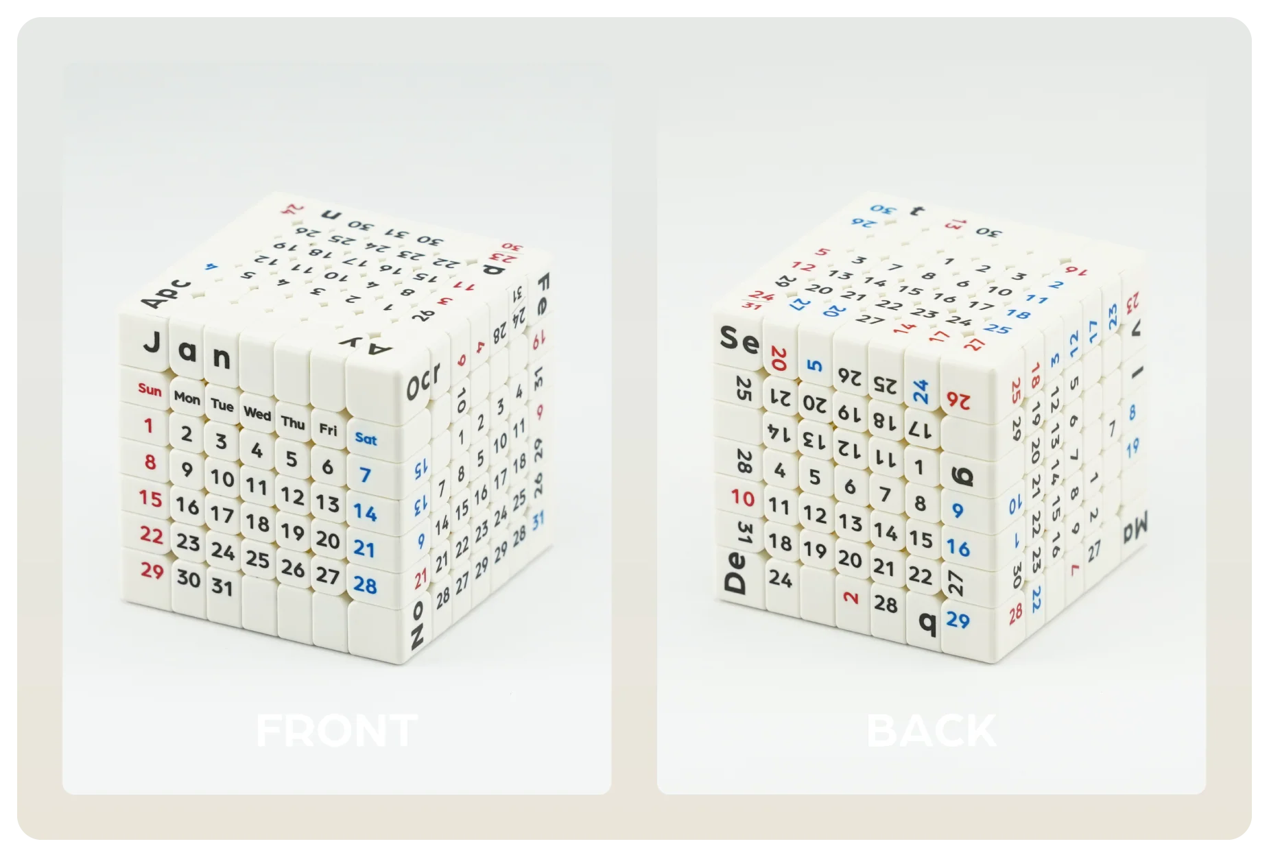 ZCube + Tribox Calendar 7x7 (Magnetic) - Image 9